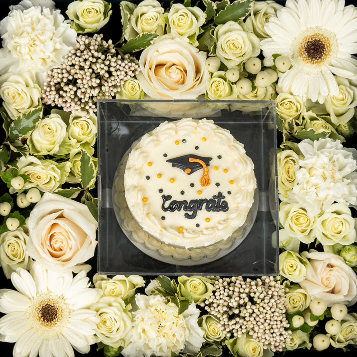 White Graduation Box