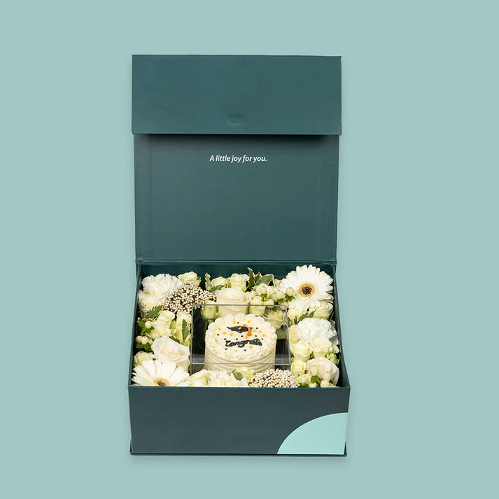 White Graduation Box