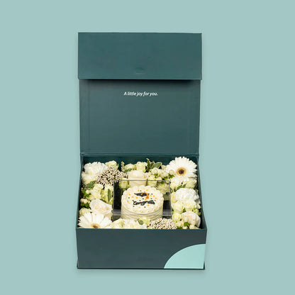 White Graduation Box