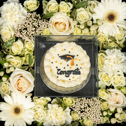 White Graduation Box