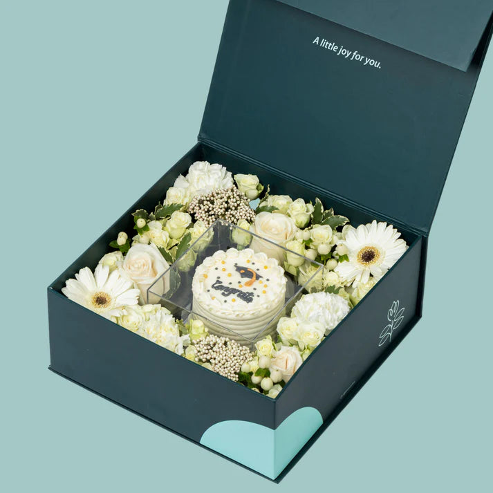 White Graduation Box